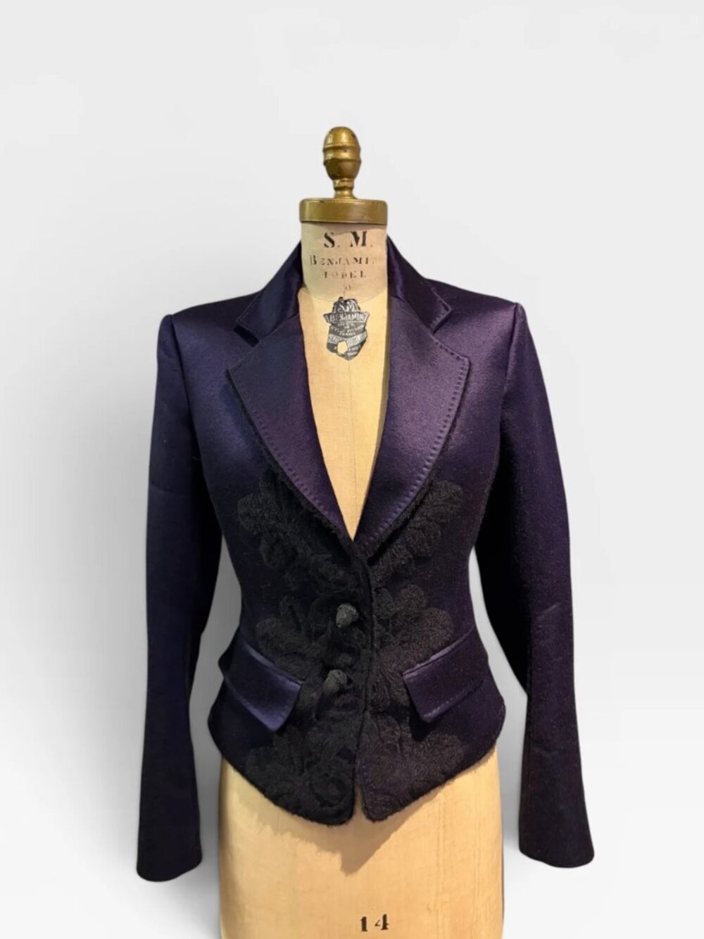 Yves Saint Laurent Purple Blazer, Small